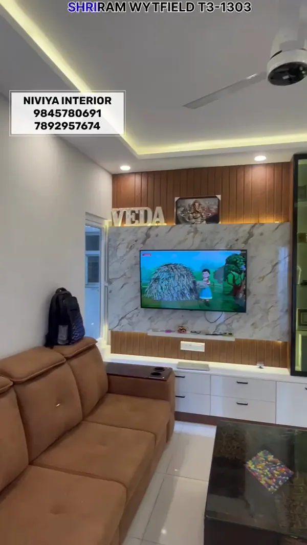 Living and dining walkthrough at Shriram Wytfield T3-1303
